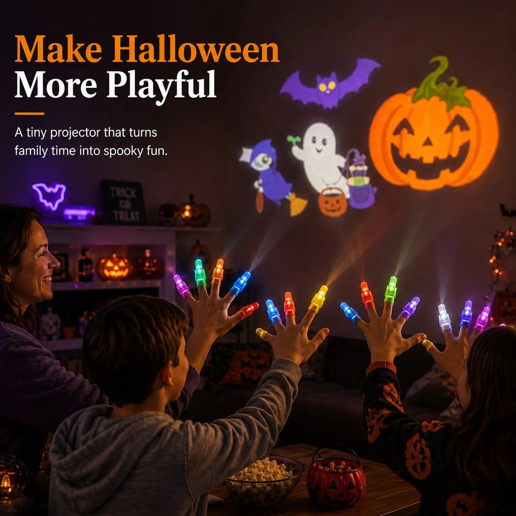 GlowFright LED Finger Lights — 60 Pack