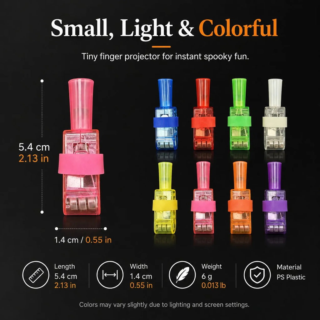 GlowFright LED Finger Lights — 60 Pack