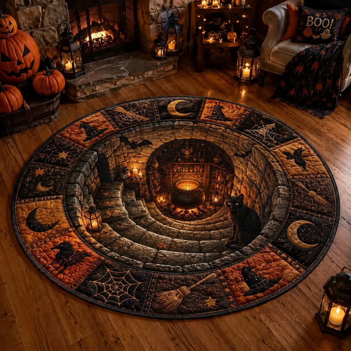 Halloween Vortex Rug design 3